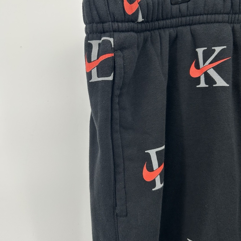 Nike Sportswear Club Fleece Joggers Mens 3XL Black Allover Print Tapered Sporty - Picture 4 of 14